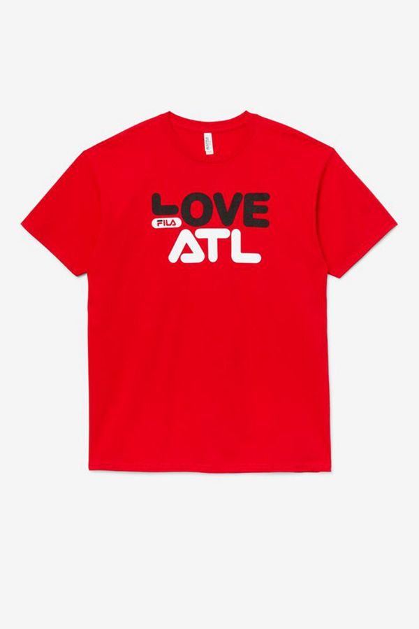 Fila T-Shirt Herr Röda - Love Atl Atlanta,28093-DVBA